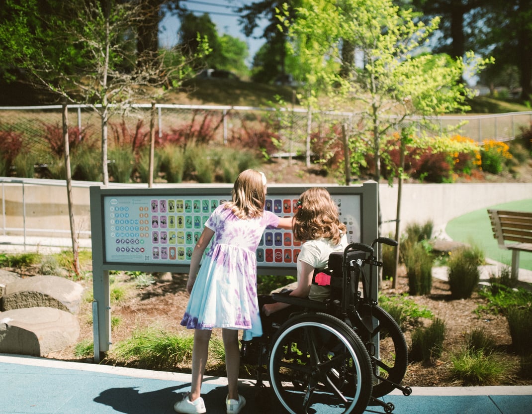 Parks and Child with Disability and Girl at a Park